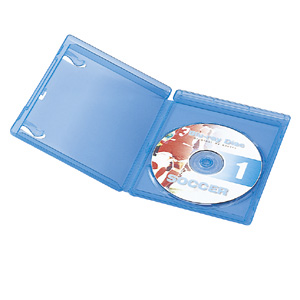 SANWA SUPPLY DVD・CDプラケース 2枚収納 厚さ10mm ジャケット
