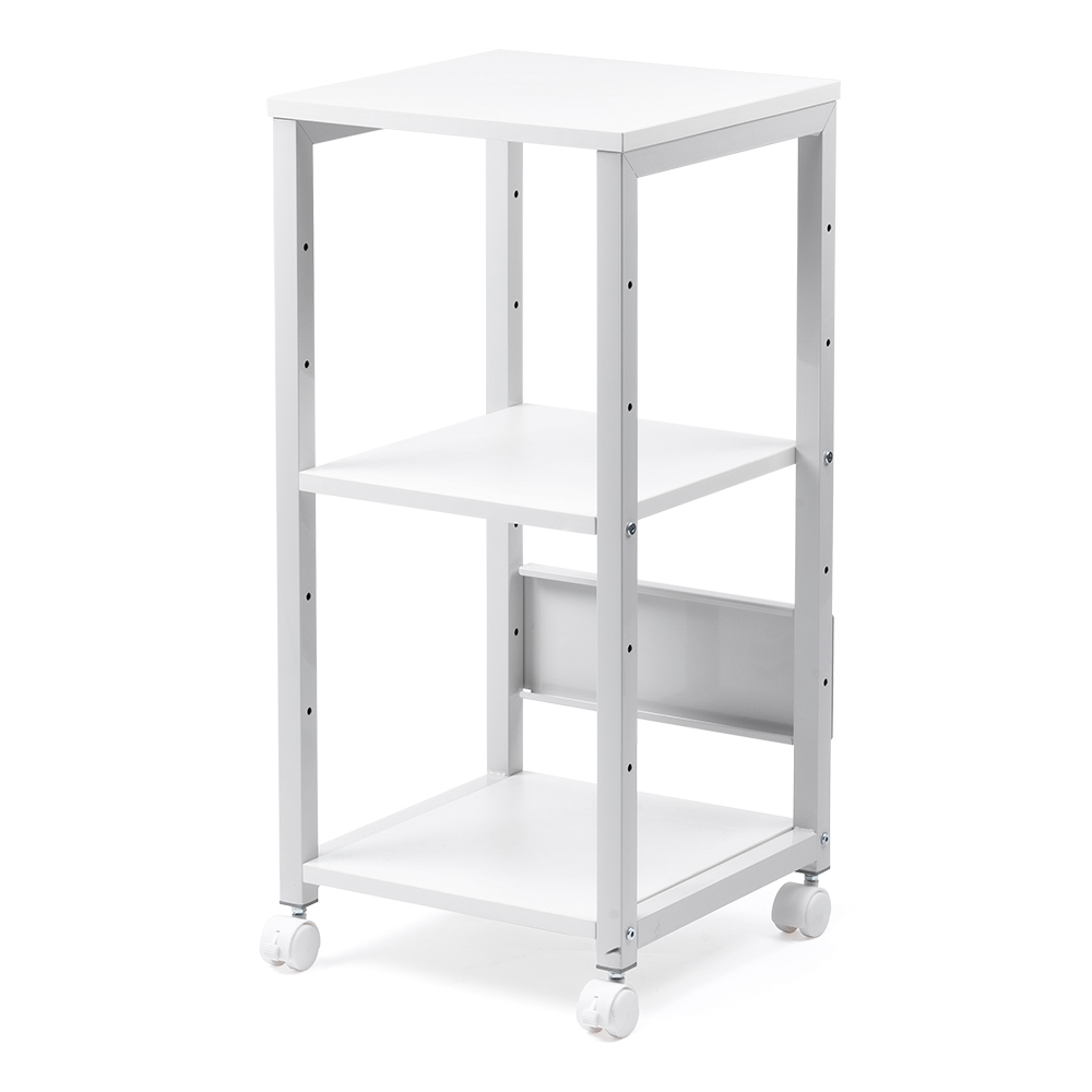 イーサプライ（e-supply） サイドテーブル キャスター 移動式 3段 収納