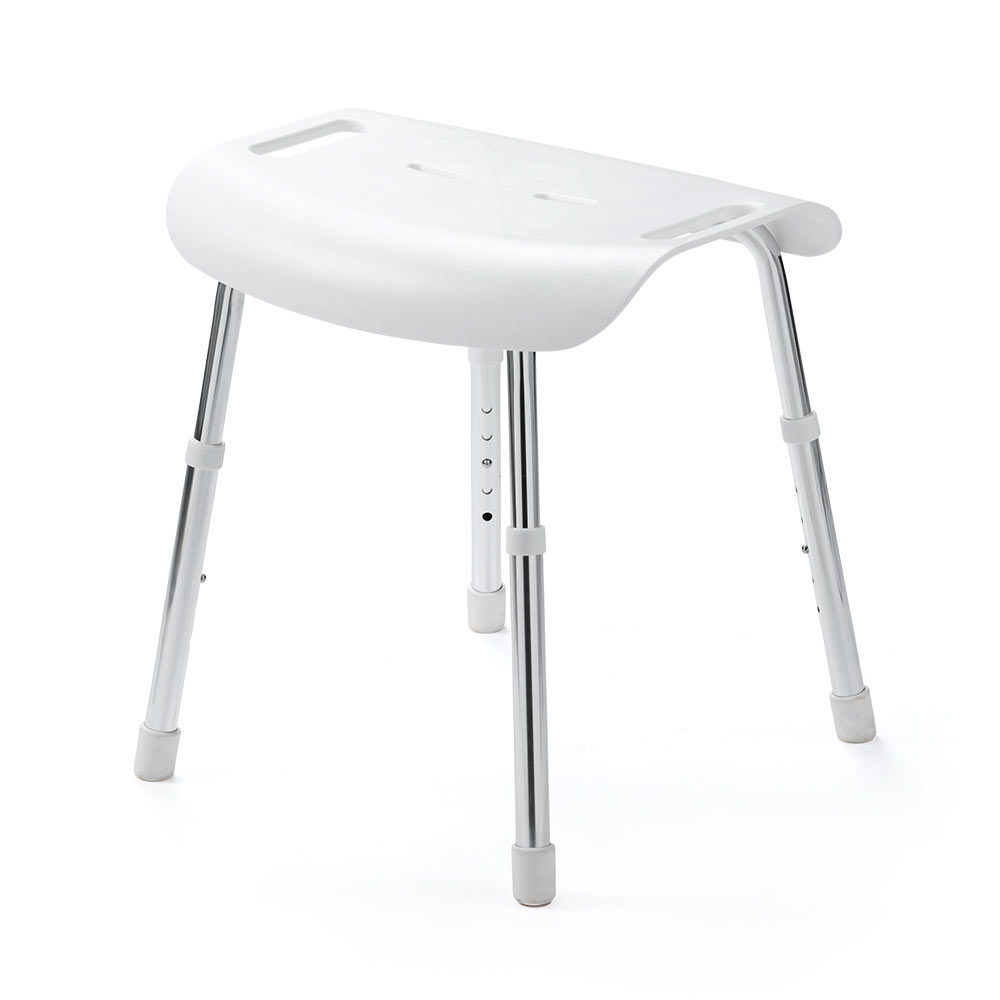 風呂椅子 高め 耐荷重120kg バスチェア シャワーチェア 大きめ 立ち座りしやすい 高さ調整5段階 42.5〜52.5ｃｍ EEX-SUPA20