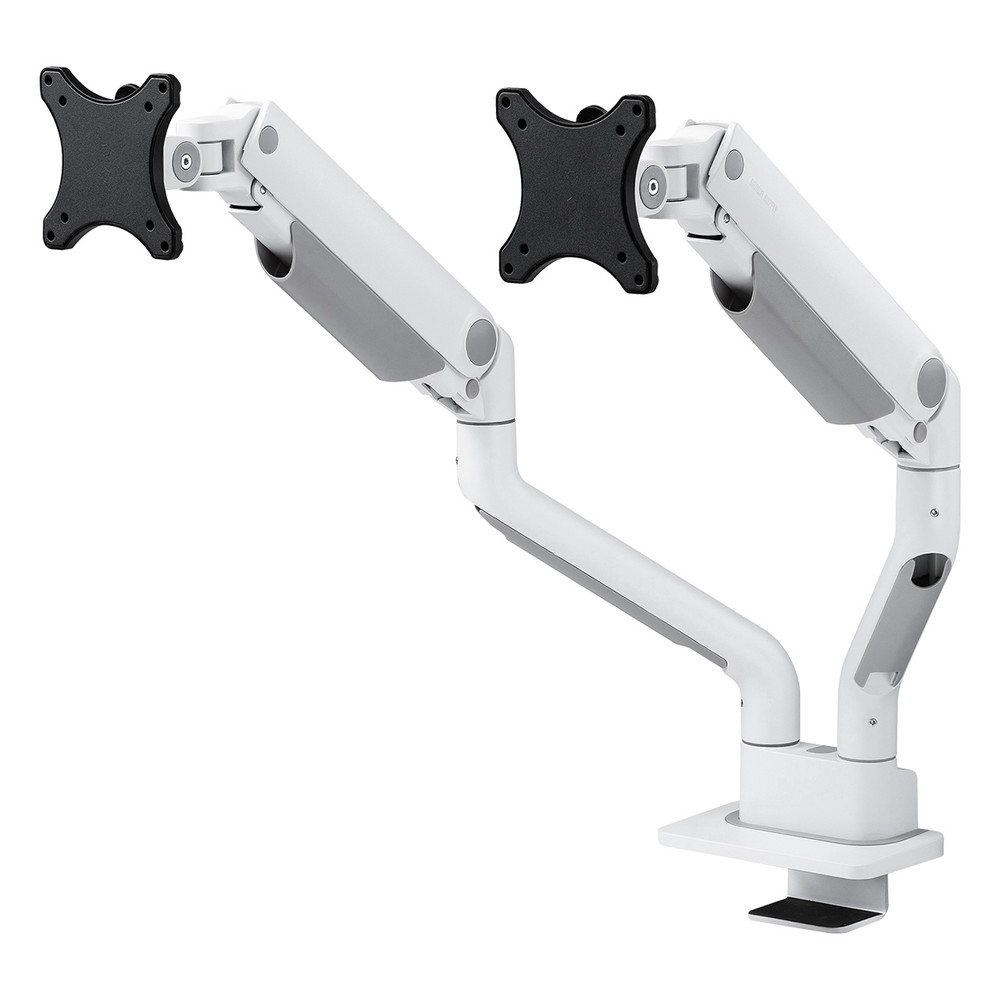 モニターアーム デュアル 2画面 薄型クランプ 32インチ対応 ガススプリング式 耐荷重1〜15kg EZ1-LACD009 | SANWA SUPPLY | 02
