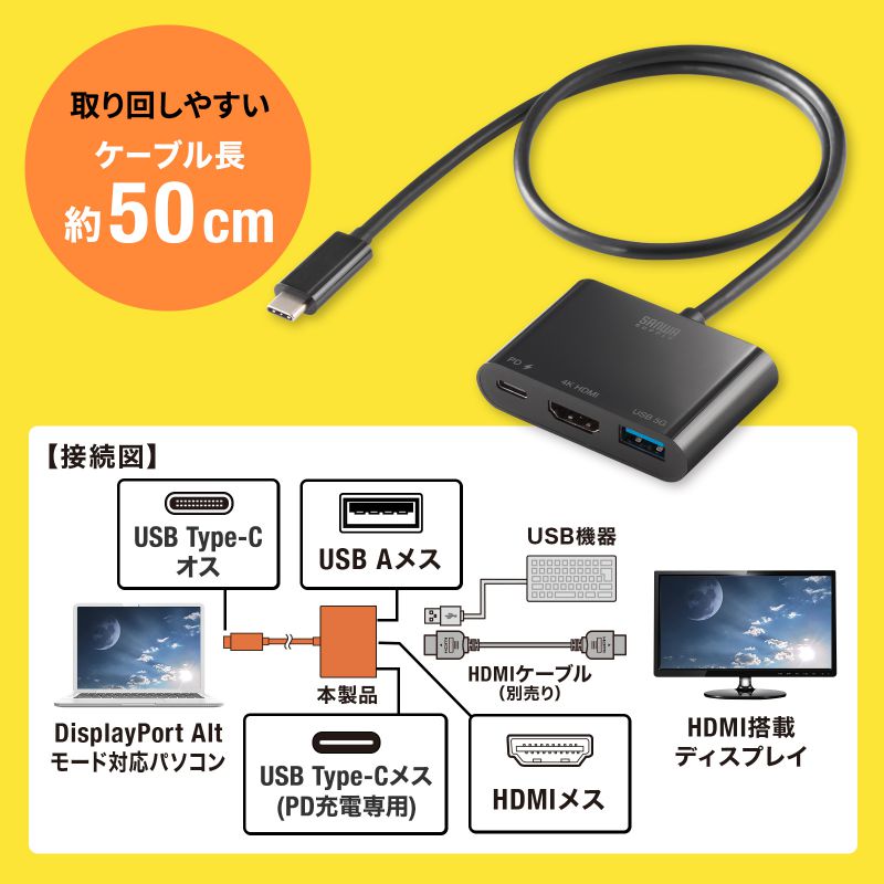 USB Type-C to HDMI(2ポート) 変換アダプター Amazon.co.jp: USB Type C HDMI 変換アダプター デュアルHDMI