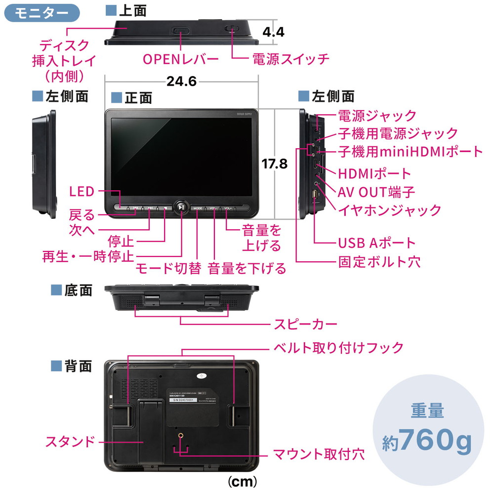 Amazon.co.jp: NearHub デュアルモニターアーム monitor arm