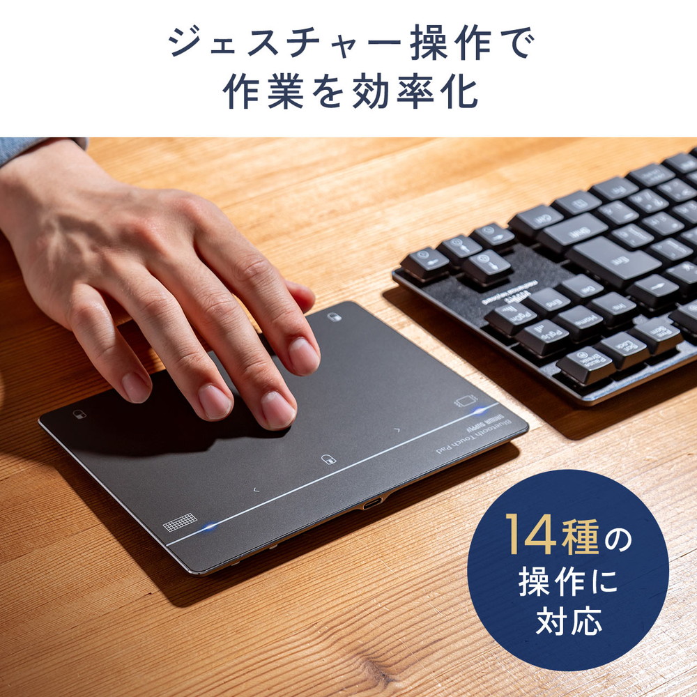 SANWA SUPPLY タッチパッド Bluetooth 有線 両対応 振動機能 USB SANWA SUPPLY タッチパッド Bluetooth 有線 両対応 振動機能 USB