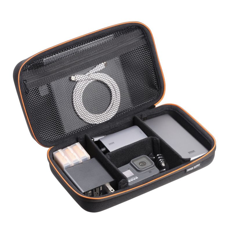 NEWA 美顔器 本体 + 電源アダプター + 収納ポーチ ガジェットポーチ 縦長 間仕切り付き ストラップ付き トラベル