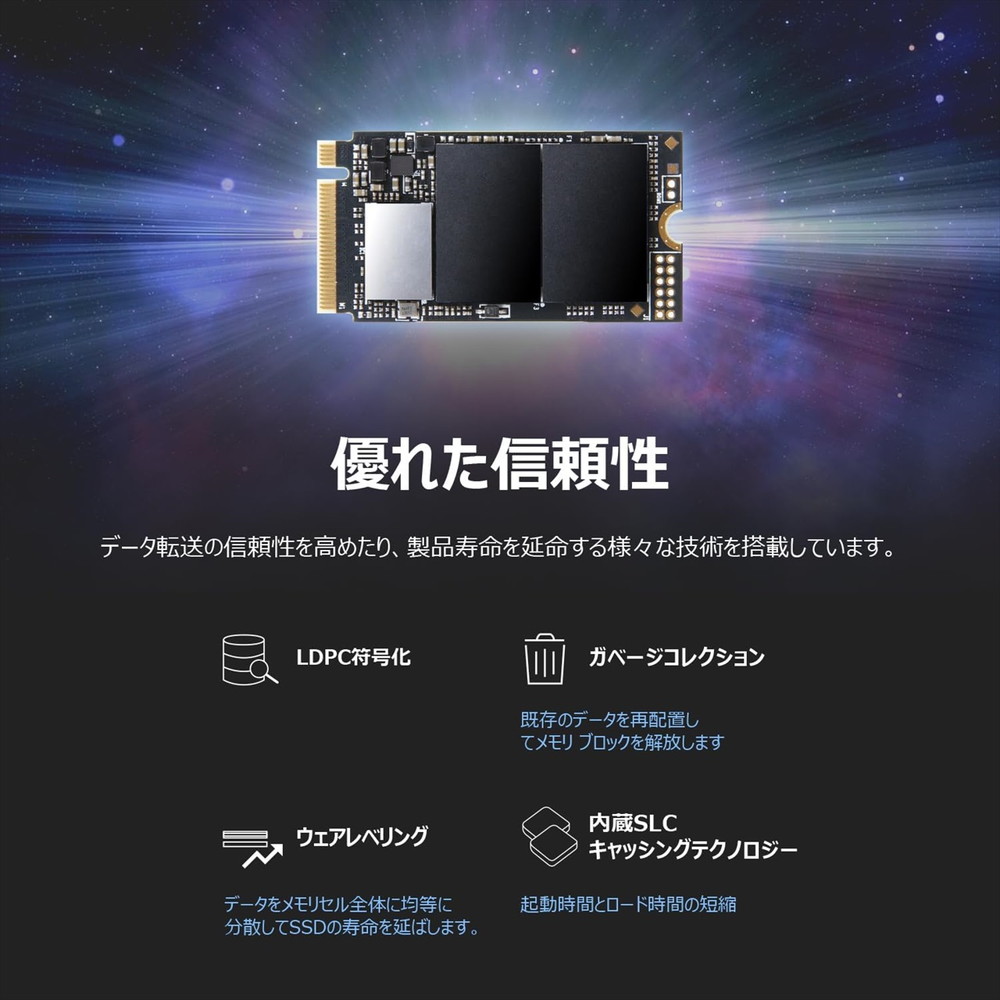 Transcend（トランセンド） SSD M.2 512GB NVMe PCIe Gen4×4 Type 2242