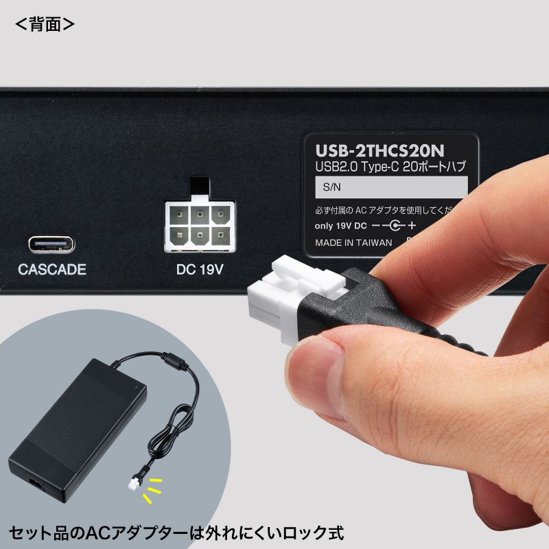 SANWA SUPPLY（サンワサプライ） USB2.0 Type-C 20ポートハブ USB