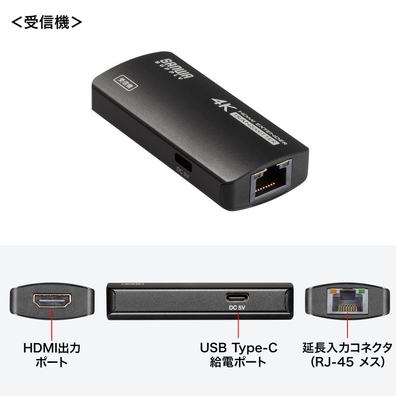 SANWA SUPPLY（サンワサプライ） HDMIエクステンダー 延長器 最大70m