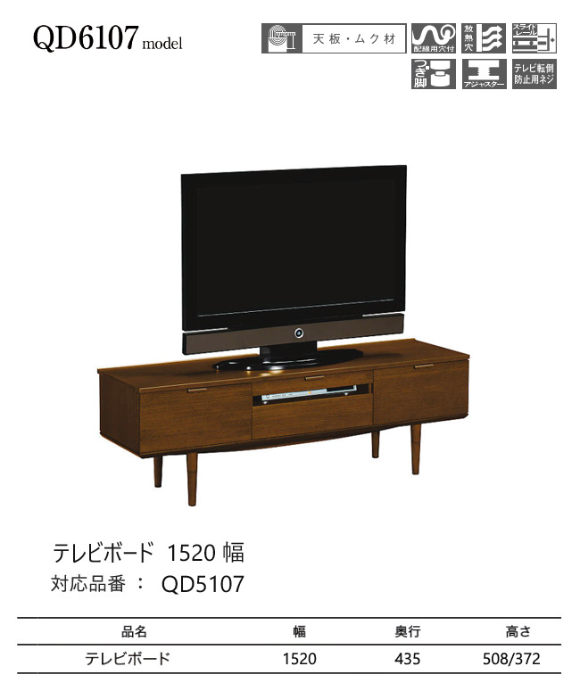 カリモク家具（KARIMOKU FURNITURE） カリモク テレビ台 1520幅