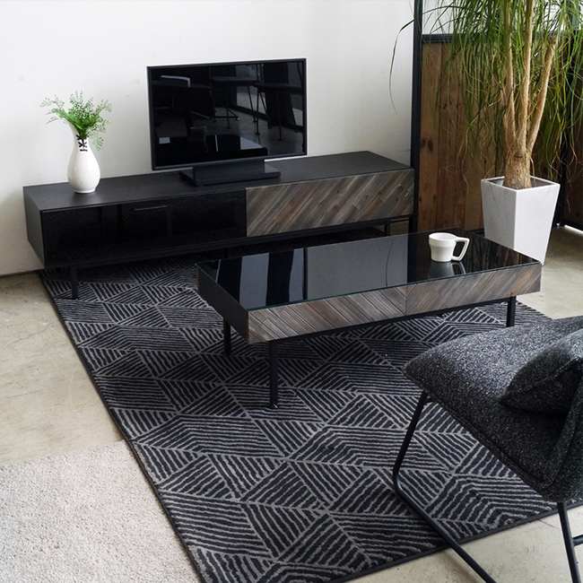 GART 170 テレビボード SAGGI サッジ TVボード ローボード ブラック