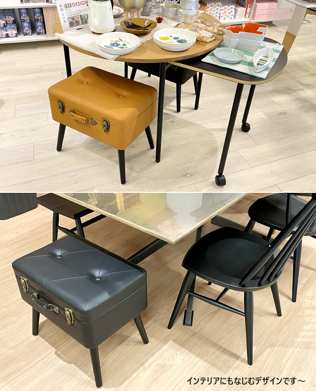 スツール トランク型 ピックスツール ST-3263 椅子 収納 Pick Stoolけ