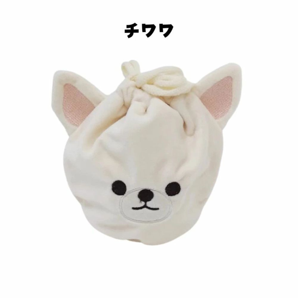 ぬいぐるみ 巾着 ポーチ アニマル ゴリラ ミニチュアシュナウザー 巾着
