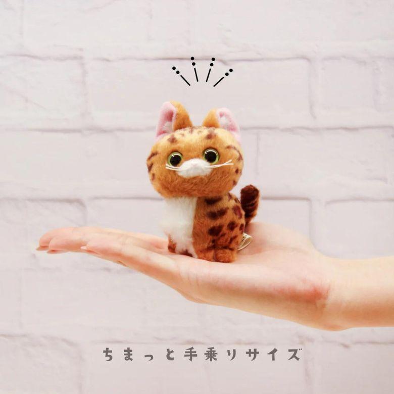 こにゃんころん ネコ ボールチェーン キーホルダー アメショ ベンガル