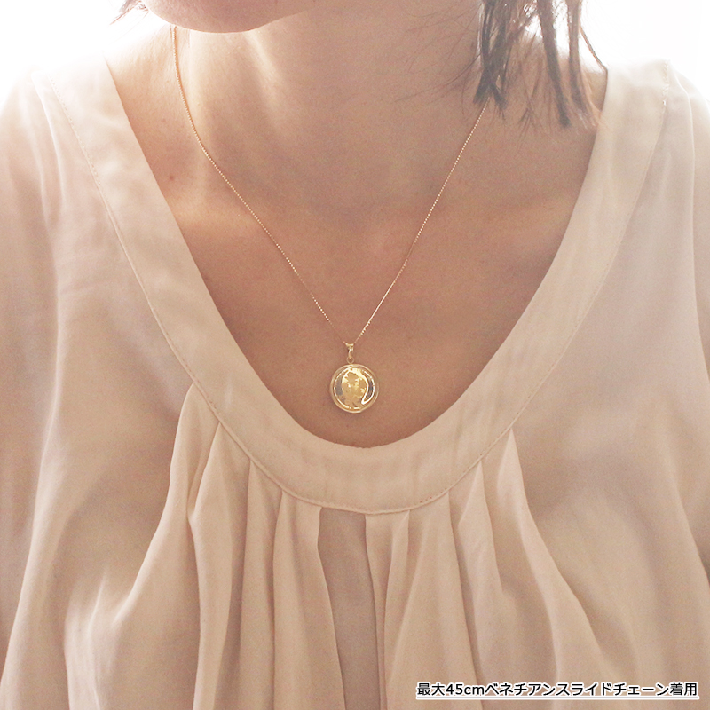 純金 コイン ペンダントトップ K24 1/20oz ネックレストップ 18金