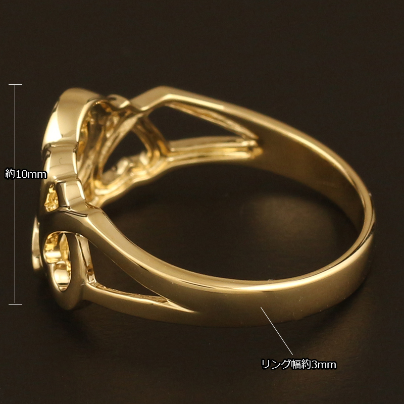 dress a dress K18イエローゴールドダイヤハートリング AC039-YG-ロイヤル・アッシャー・カット K18イエローゴールド