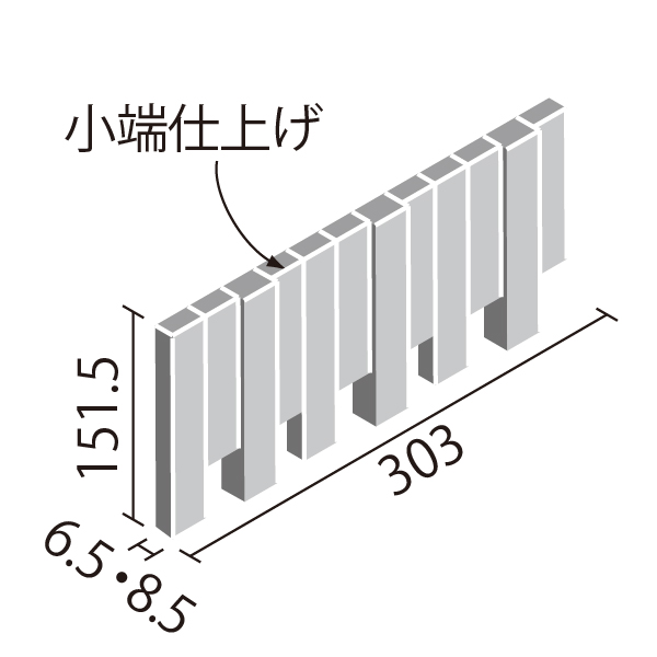 エコカラットプラス 和細工(わざいく) 25×151角ネット張り ECP-2515NET