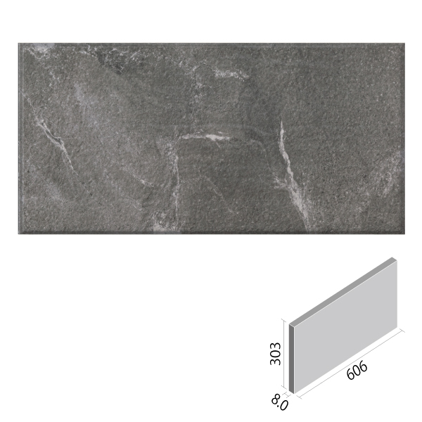 サンティエ 606×303角平(レリーフA) ECP-630/STE3A グレー エコ
