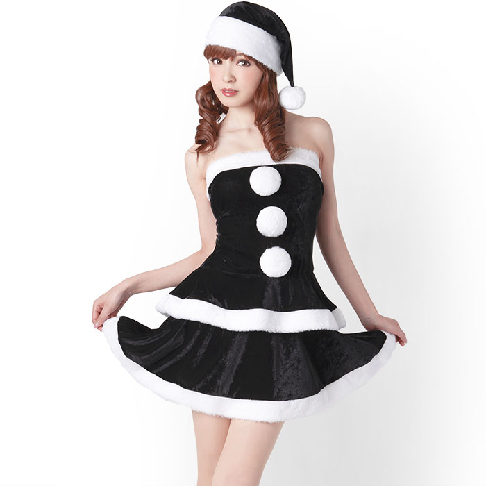 サンタ コスプレ 黒 コスチューム コス クリスマス 衣装 レディース 