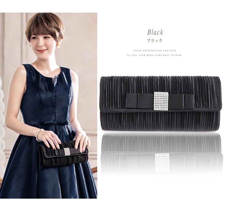 バック パーティー 結婚式サブバッグ 冠婚葬祭 BAG フォーマル フォーマルバック 大きめ がま口 サテン ディナー 食事会 収納力抜群 結婚式サブバッグ