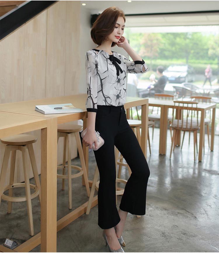 レディース シャツ トップス ブラウス シフォン 長袖 花柄 チュニック フラワー レトロ柄 袖フリル ボルトネック ブラウス 7分袖 通勤 オフィス 長袖 半袖 20代 30代 40代