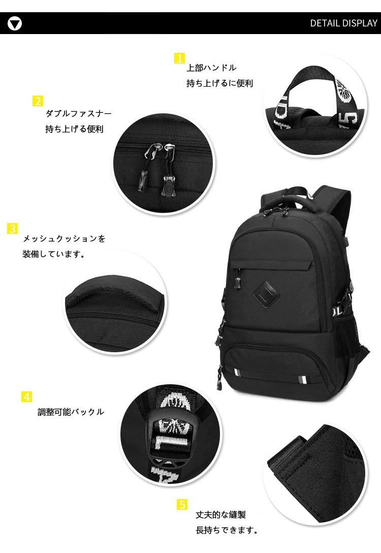 リュック リュックリュックサック 通気性 耐久性バック　男女兼用　高校生　リュック通勤用リュック　outdoorリュック　アウトドア　旅行リュック 通学 通勤 通学用 旅行 キャンプ 行楽 遠足 林間 修学旅行 アウトドア