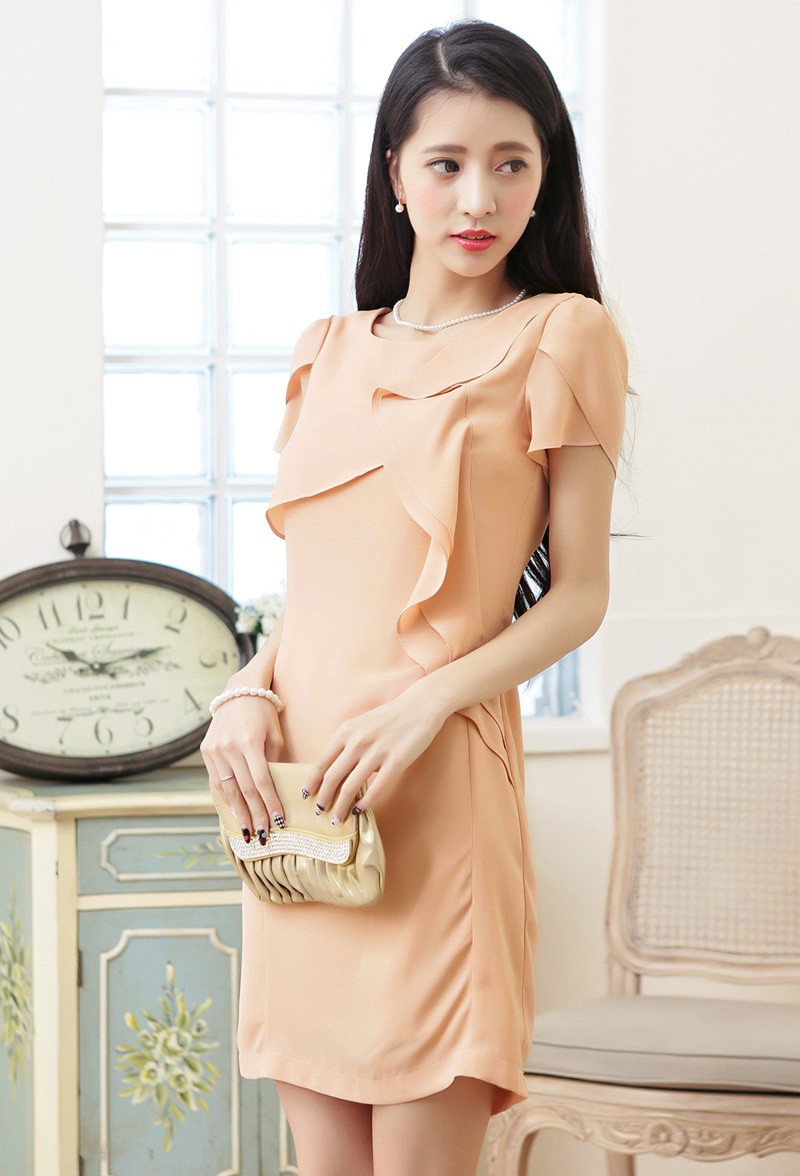 ワンピース レディース 秋 ワンピース シャツワンピ チェック柄 チュニック 秋冬 無地 チュニック ひざ丈 通勤 フリル 長袖 無地