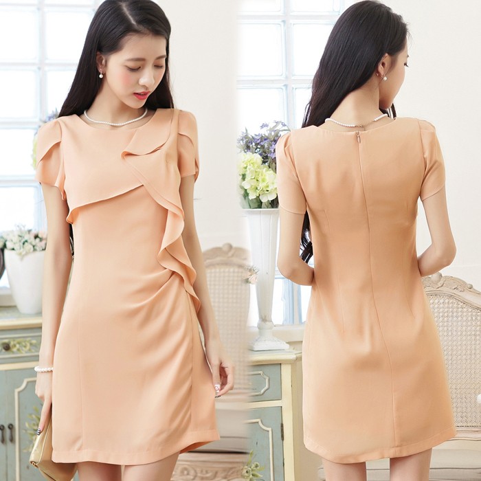 ワンピース レディース 秋 ワンピース シャツワンピ チェック柄 チュニック 秋冬 無地 チュニック ひざ丈 通勤 フリル 長袖 無地