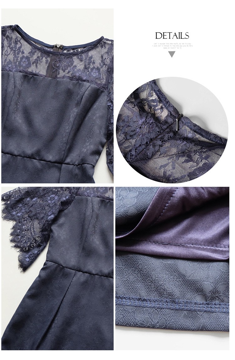 パーティードレス 結婚式 ワンピース ドレス レース 大きいサイズ フォーマル 二次会 披露宴 フリル ミセス 袖あり 服 20代 30代 40代 50代 春秋冬