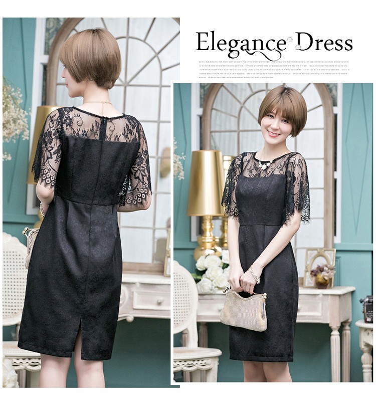 パーティードレス 結婚式 ワンピース ドレス レース 大きいサイズ フォーマル 二次会 披露宴 フリル ミセス 袖あり 服 20代 30代 40代 50代 春秋冬