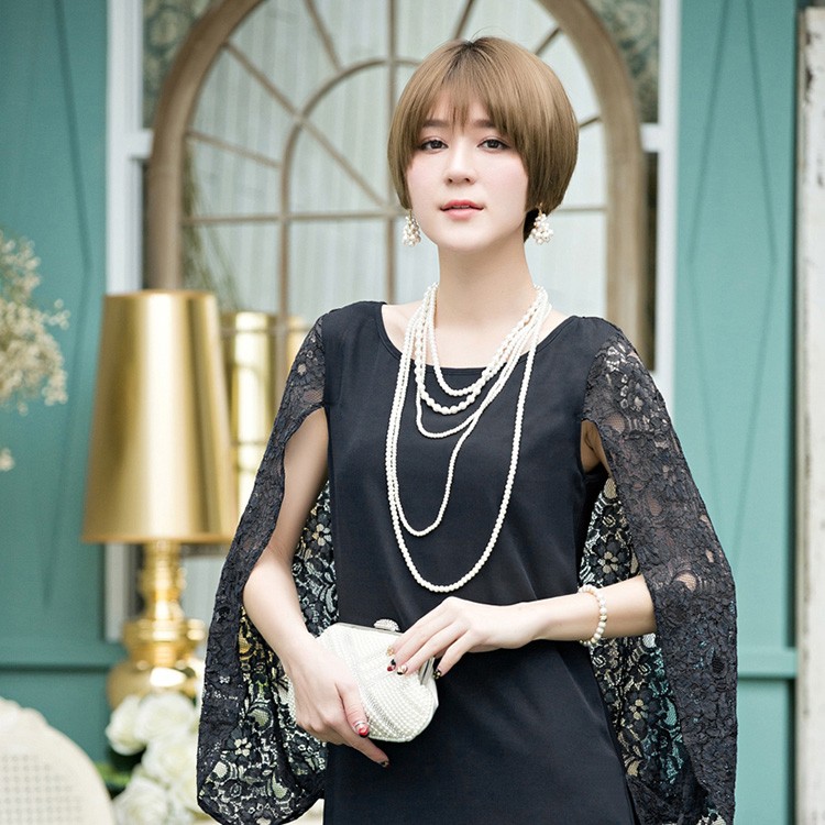 パーティードレス 結婚式 ワンピース ドレス レース 大きいサイズ フォーマル 二次会 披露宴 フリル ミセス 袖あり 服 20代 30代 40代 50代 春秋冬