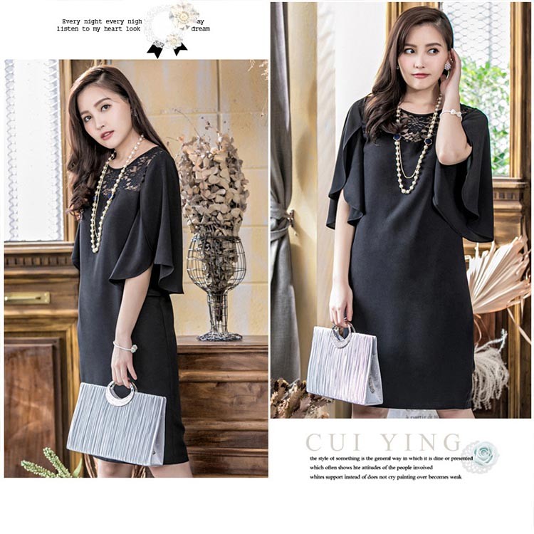 ドレス お呼ばれ 結婚式 パーティードレス ンピース結婚式 お呼ばれ ドレス 半袖 長袖 袖付き 袖あり 袖 五分袖 七分袖 七分 膝下 膝丈 20代 30代 40代 50代