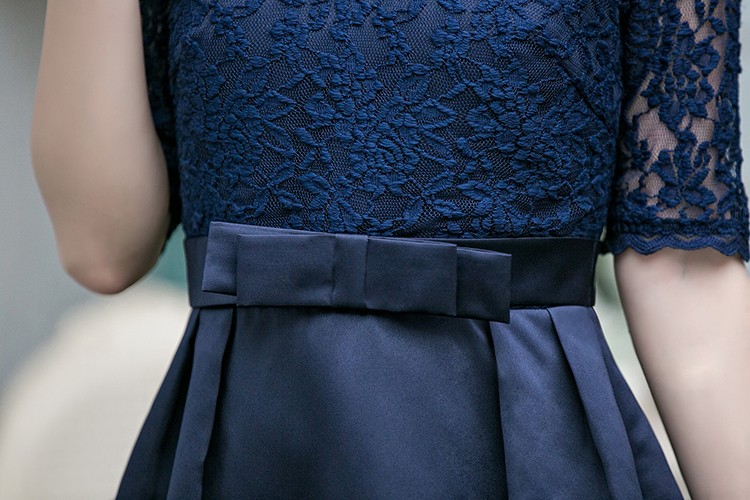 パーティードレス 結婚式 ワンピース ドレス レース 大きいサイズ フォーマル 二次会 披露宴 フリル ミセス 袖あり 服 20代 30代 40代 50代 春秋冬