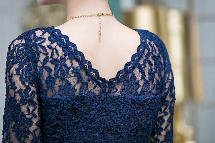 パーティードレス 結婚式 ワンピース ドレス レース 大きいサイズ フォーマル 二次会 披露宴 フリル ミセス 袖あり 服 20代 30代 40代 50代 春秋冬