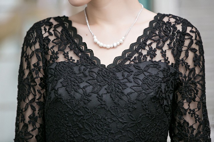 パーティードレス 結婚式 ワンピース ドレス レース 大きいサイズ フォーマル 二次会 披露宴 フリル ミセス 袖あり 服 20代 30代 40代 50代 春秋冬