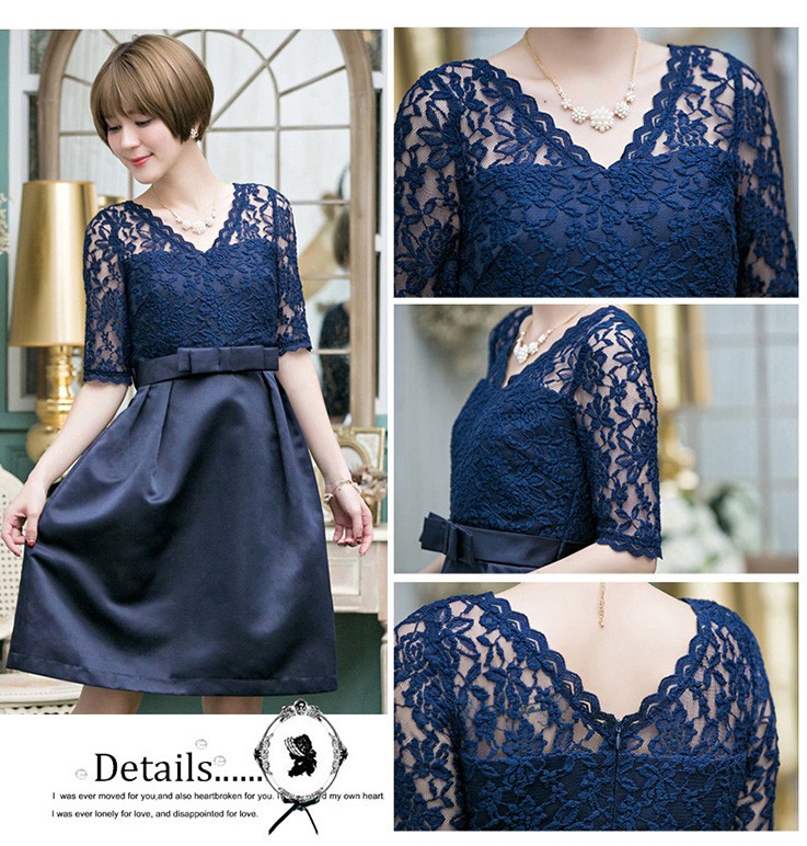 パーティードレス 結婚式 ワンピース ドレス レース 大きいサイズ フォーマル 二次会 披露宴 フリル ミセス 袖あり 服 20代 30代 40代 50代 春秋冬