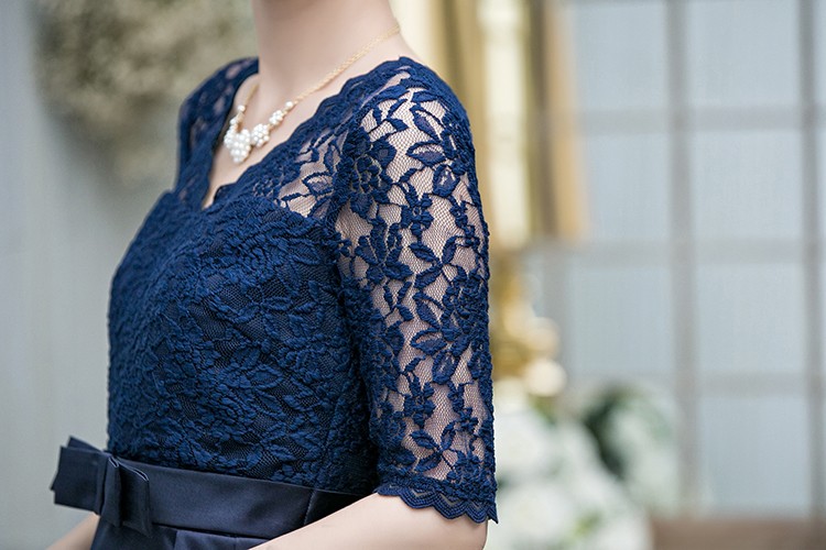 パーティードレス 結婚式 ワンピース ドレス レース 大きいサイズ フォーマル 二次会 披露宴 フリル ミセス 袖あり 服 20代 30代 40代 50代 春秋冬