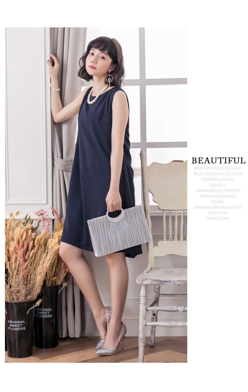 ドレス お呼ばれ 結婚式 パーティードレス シンプル キレイめ 半袖 長袖 袖付き 袖あり 袖 五分袖 七分袖 七分 膝下 膝丈 20代 30代 40代 50代