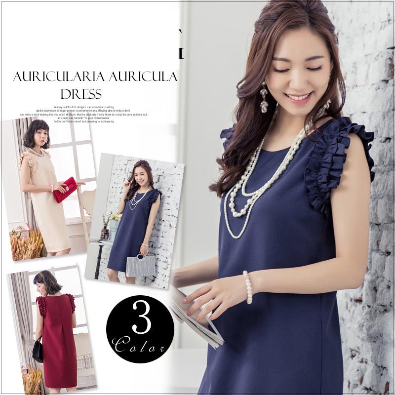 ドレス お呼ばれ 結婚式 パーティードレス 袖あり 袖 五分袖 七分袖 七分 膝下 膝丈 20代 30代 40代 50代