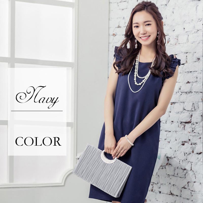 ドレス お呼ばれ 結婚式 パーティードレス 袖あり 袖 五分袖 七分袖 七分 膝下 膝丈 20代 30代 40代 50代