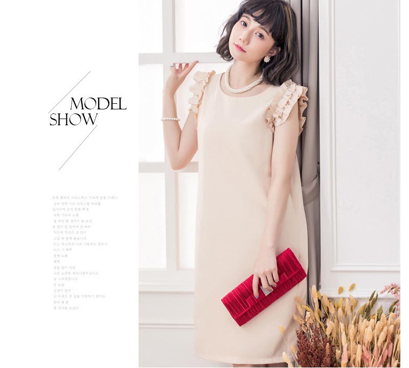 ドレス お呼ばれ 結婚式 パーティードレス 袖あり 袖 五分袖 七分袖 七分 膝下 膝丈 20代 30代 40代 50代