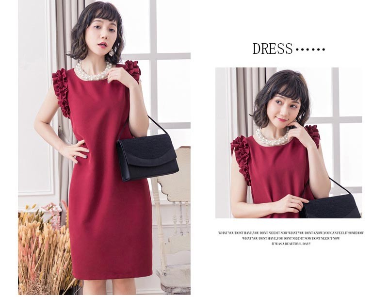 ドレス お呼ばれ 結婚式 パーティードレス 袖あり 袖 五分袖 七分袖 七分 膝下 膝丈 20代 30代 40代 50代