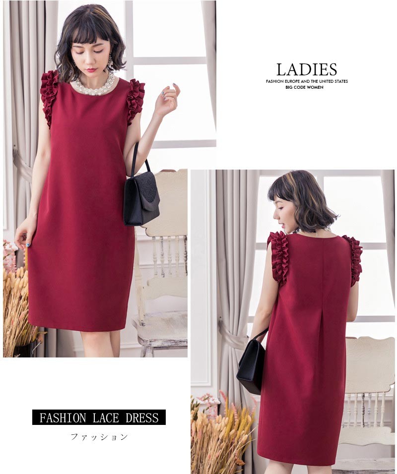 ドレス お呼ばれ 結婚式 パーティードレス 袖あり 袖 五分袖 七分袖 七分 膝下 膝丈 20代 30代 40代 50代