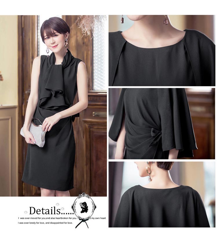 パーティードレス 秋冬 袖あり 袖レース 大きいイズ 結婚式 冬 袖あり 結婚式 二次会 ドレス お呼ばれ 20代 30代 40代