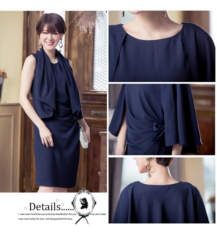 パーティードレス 秋冬 袖あり 袖レース 大きいサイズ 結婚式 冬 袖あり 結婚式 二次会 ドレス お呼ばれ 20代 30代 40代