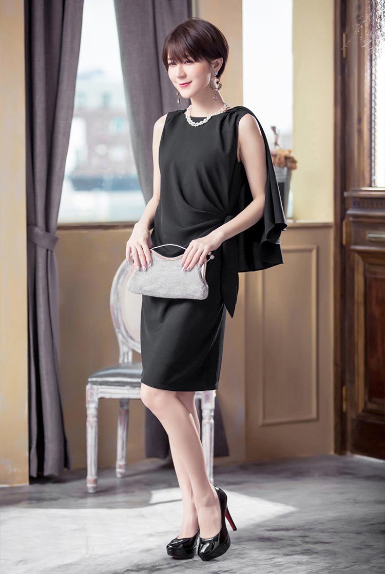 パーティードレス 秋冬 袖あり 袖レース 大きいサイズ 結婚式 冬 袖あり 結婚式 二次会 ドレス お呼ばれ 20代 30代 40代