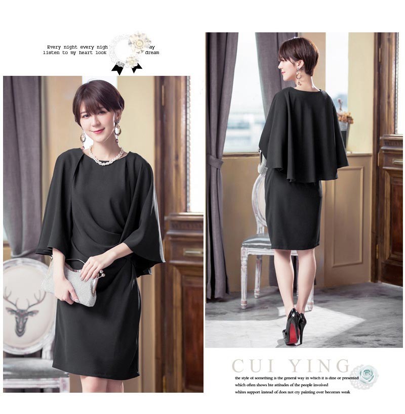 パーティードレス 秋冬 袖あり 袖レース 大きいサイズ 結婚式 冬 袖あり 結婚式 二次会 ドレス お呼ばれ 20代 30代 40代