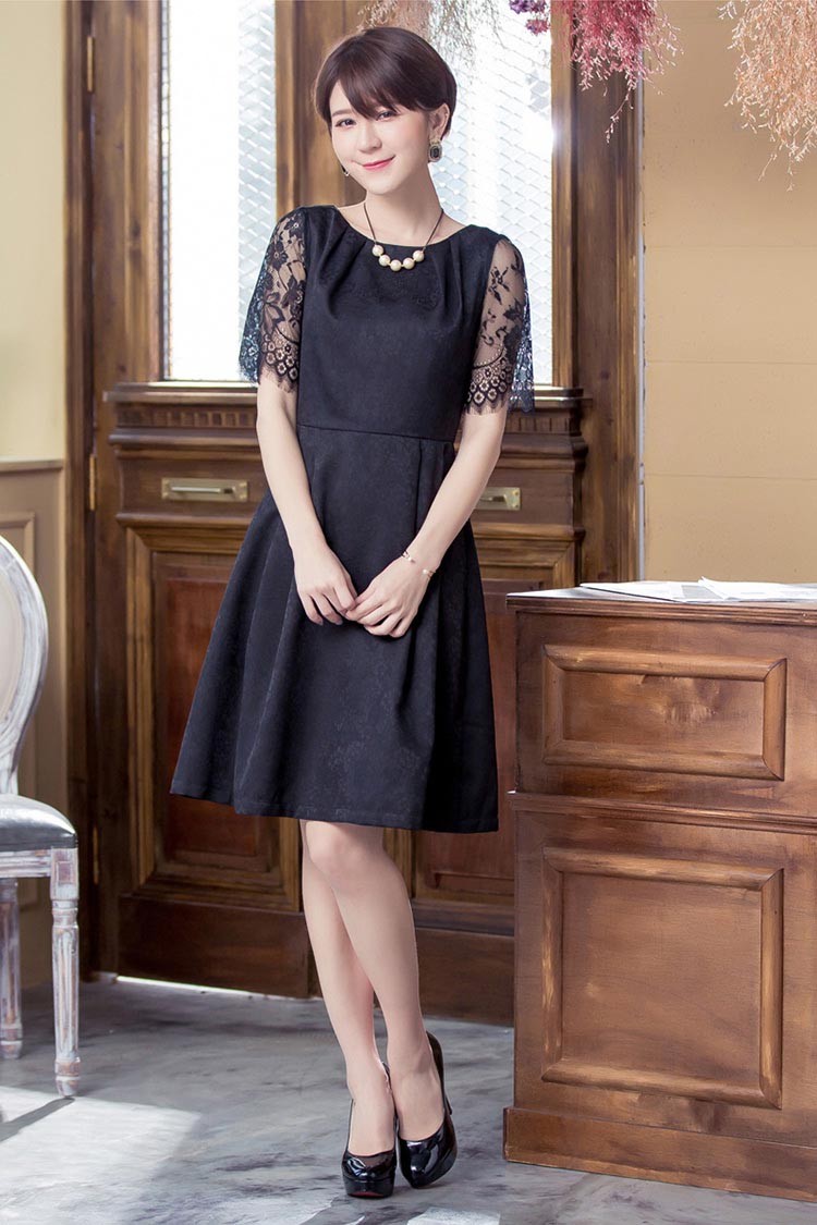 パーティードレス 秋冬 袖あり 袖レース 大きいサイズ 結婚式 冬 袖あり 結婚式 二次会 ドレス お呼ばれ 20代 30代 40代