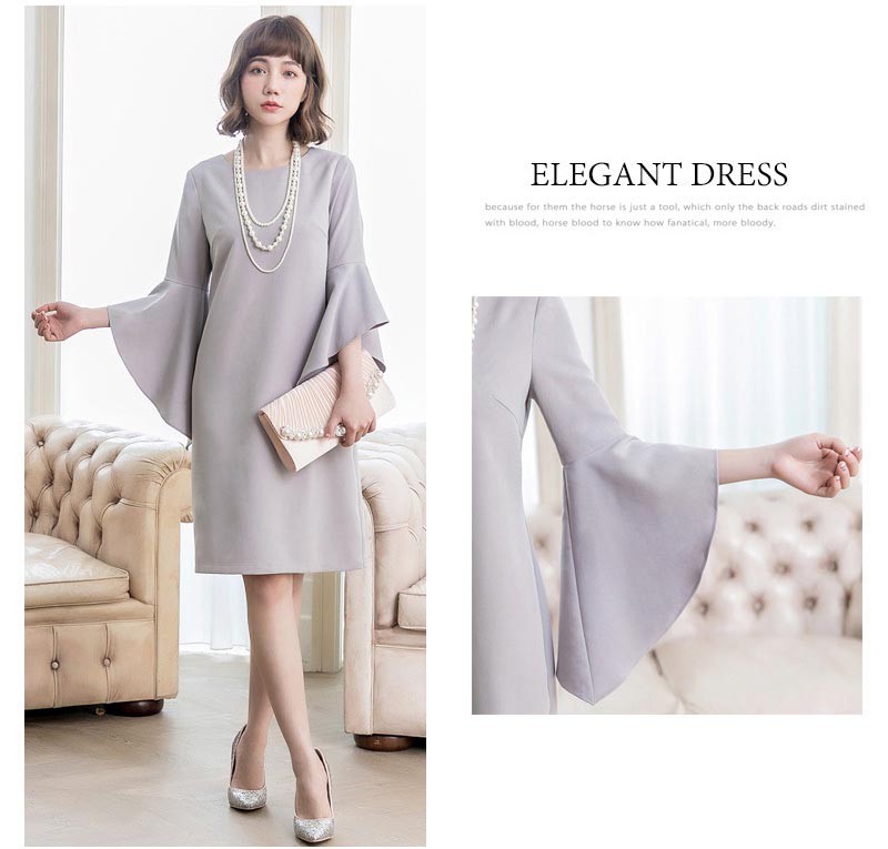 ドレス お呼ばれ 結婚式 パーティードレス春 夏 秋 冬 秋冬 春夏 大きいサイズ シンプル キレイめ 半袖 長袖 袖付き 袖あり 袖 五分袖 七分袖 七分 膝下 膝丈 20代 30代 40代 50代