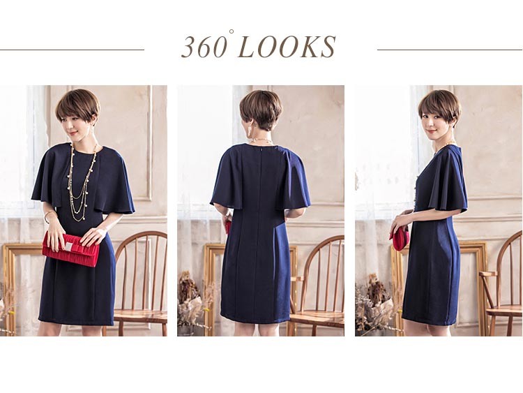 パーティードレス 秋冬 袖あり 袖レース 大きいサイズ 結婚式 冬 袖あり 結婚式 二次会 ドレス お呼ばれ 20代 30代 40代