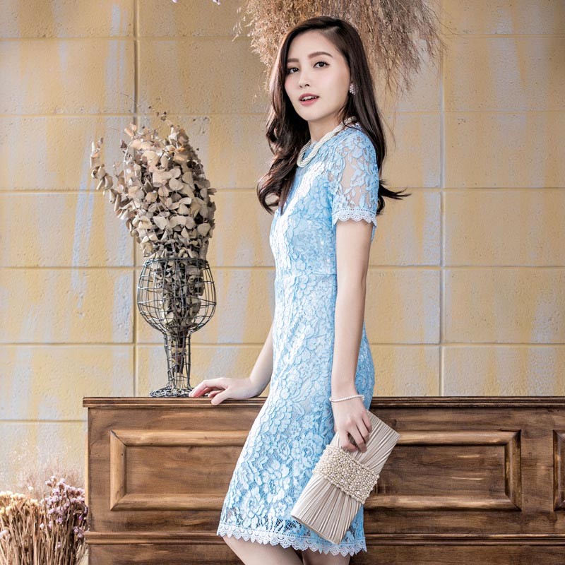 パーティードレス 秋冬 袖あり 袖レース 大きいサイズ 結婚式 冬 袖あり 結婚式 二次会 ドレス お呼ばれ 20代 30代 40代