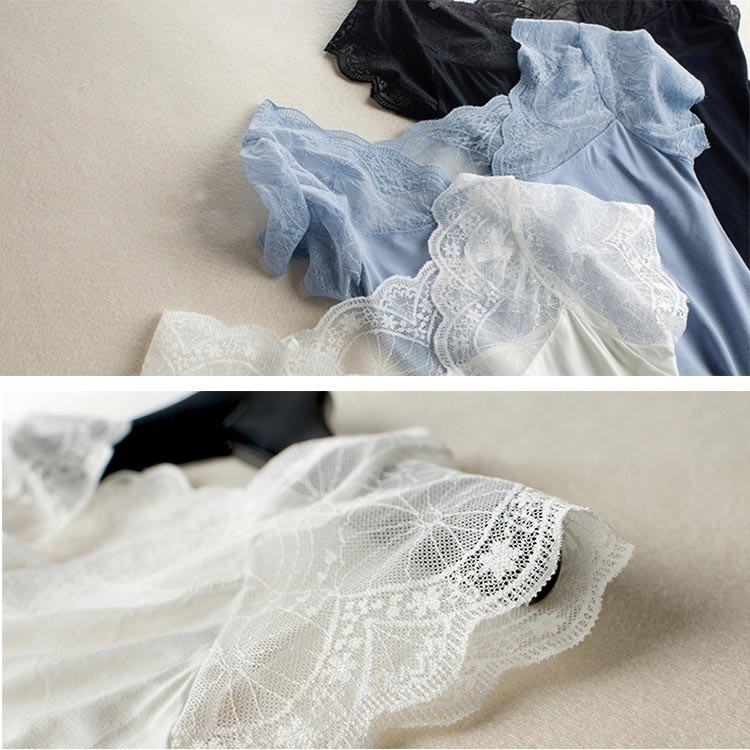 インナー 総レース ショート丈 ロング丈 キャミソール タンク タンクトップ トップス 無地 下着 肌着 汗取り 美胸 魅せるインナー 総レースブラカバー ホワイト ブラック きれいめ オールシーズン 上質感 フィット感 セクシー シースルー 美シルエット